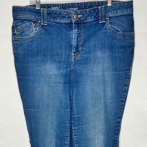 Lane Bryant Women’s Jeans Size 18 Tall Long Simply Straight Stretch Denim Pants - Picture 3 of 10